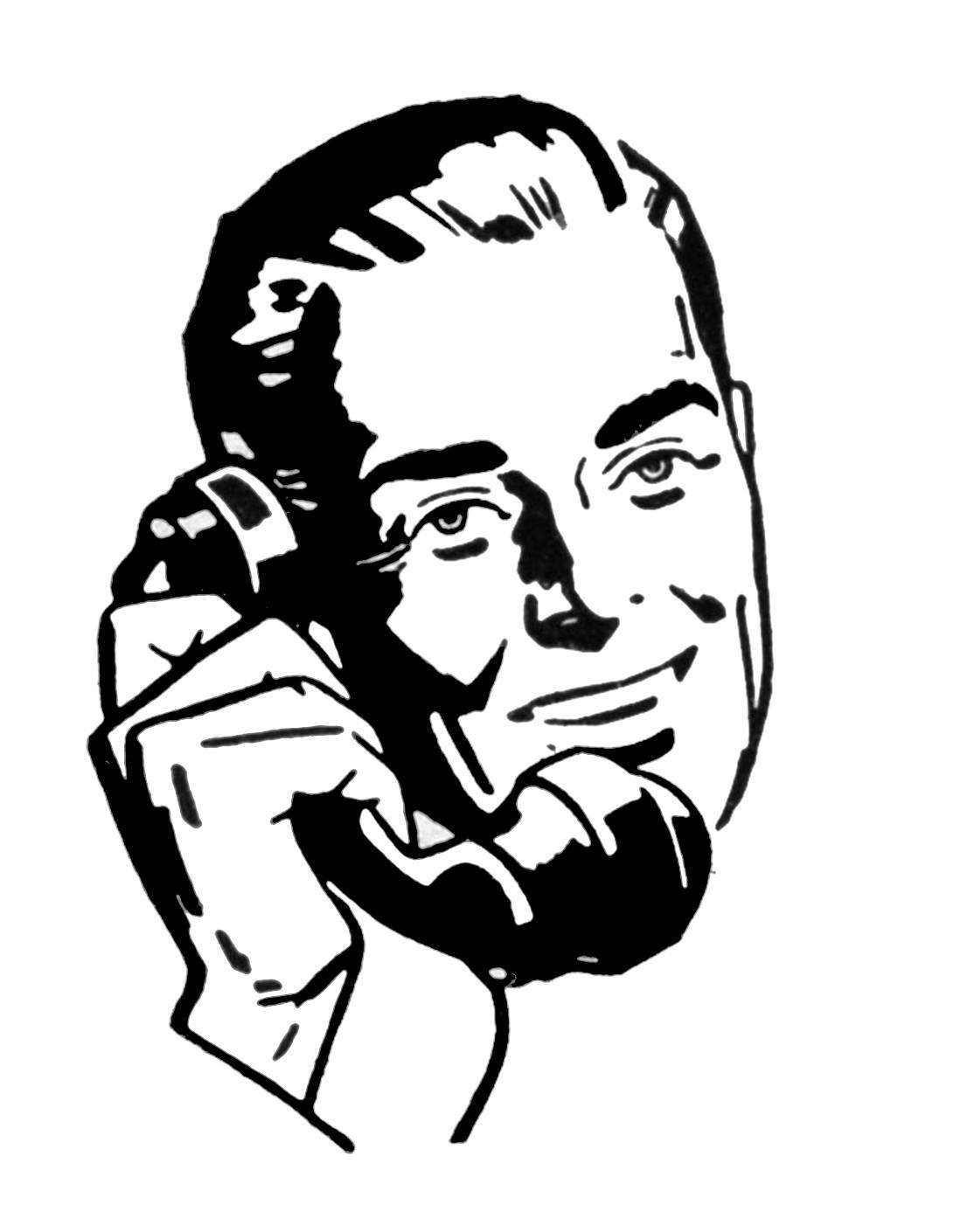 retro phone clipart free - photo #29