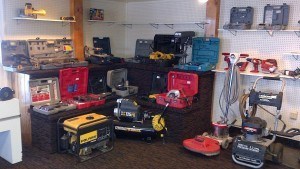 A part of our Used Power Tool Store selection at B&B